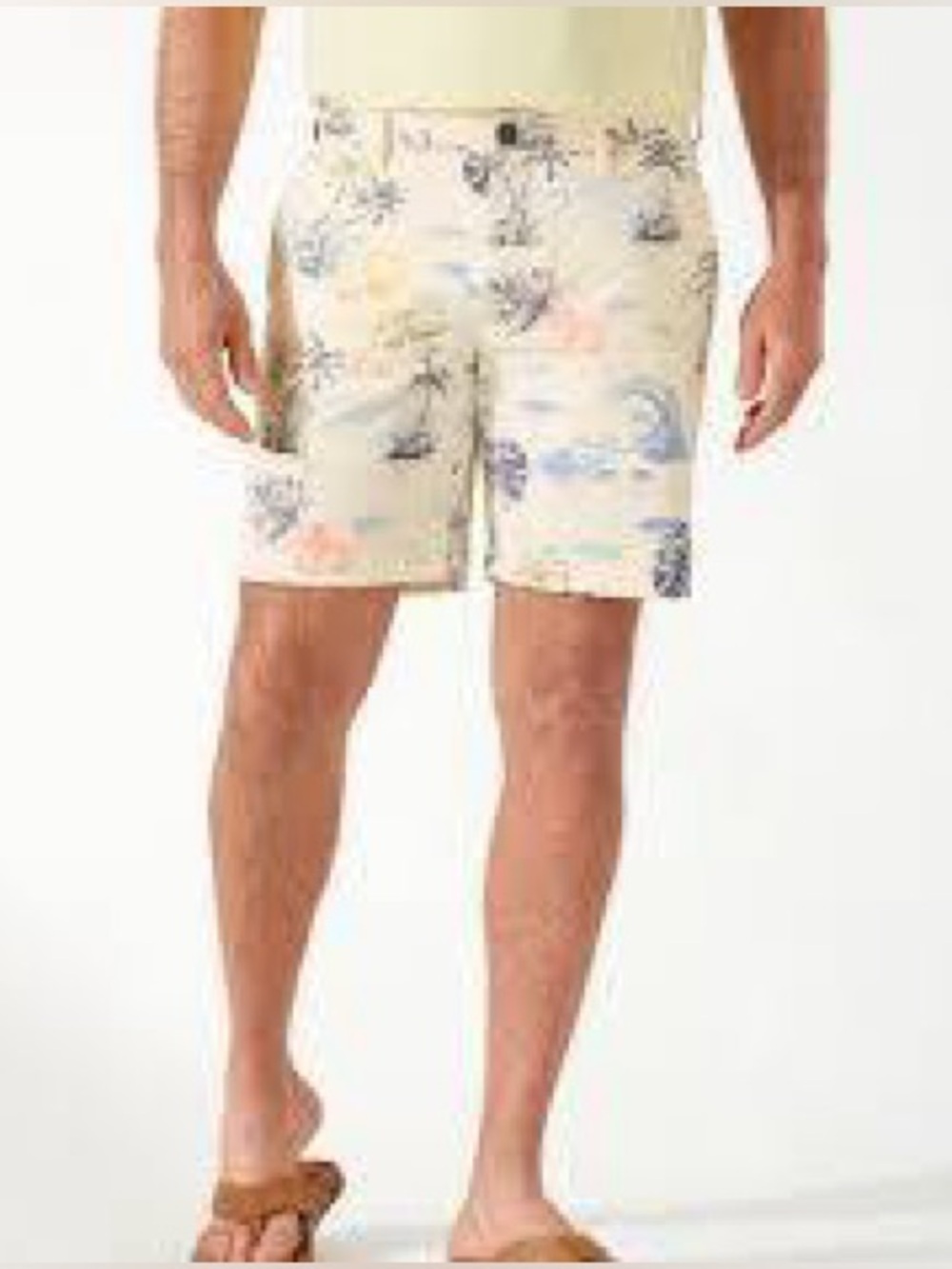 TOMMY BAHAMA | ALOHA FAIRWAY ISLANDZONE® 8-INCH SHORTS | BLEACHED SAND-Men’s